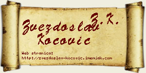 Zvezdoslav Kočović vizit kartica